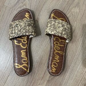 Sam Edelman Geraldine Woven Slide Sandals Sz 10